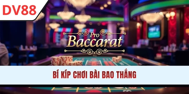 Bí kíp chơi bài bao thắng